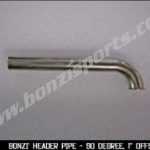 BONZI Header Pipe - 90 Degree, 1" Offset (Stainless Steel)